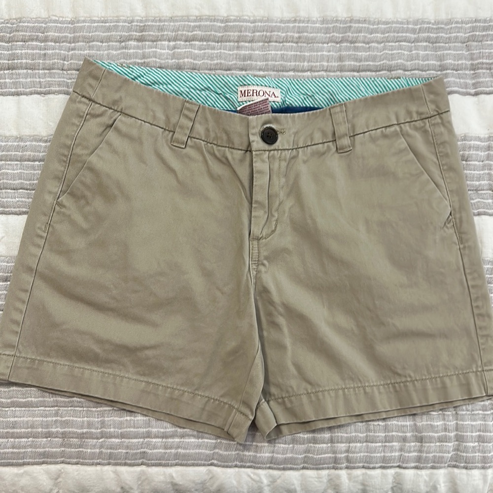 Khaki Tan Bermuda Shorts Size 6